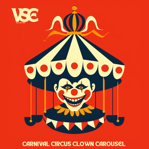 Carnival Circus Clown Carousel