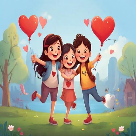 Be Cheerful and Happy with Friends