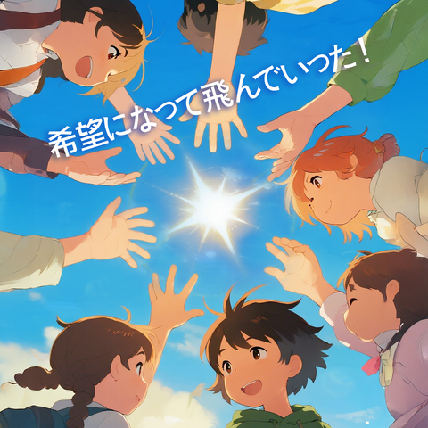 希望になって飛んでいった！