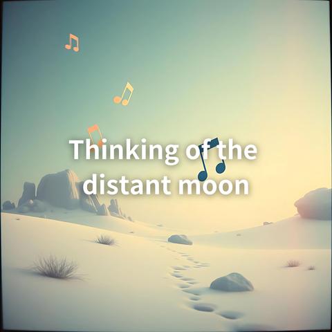 Thinking of the distant moon